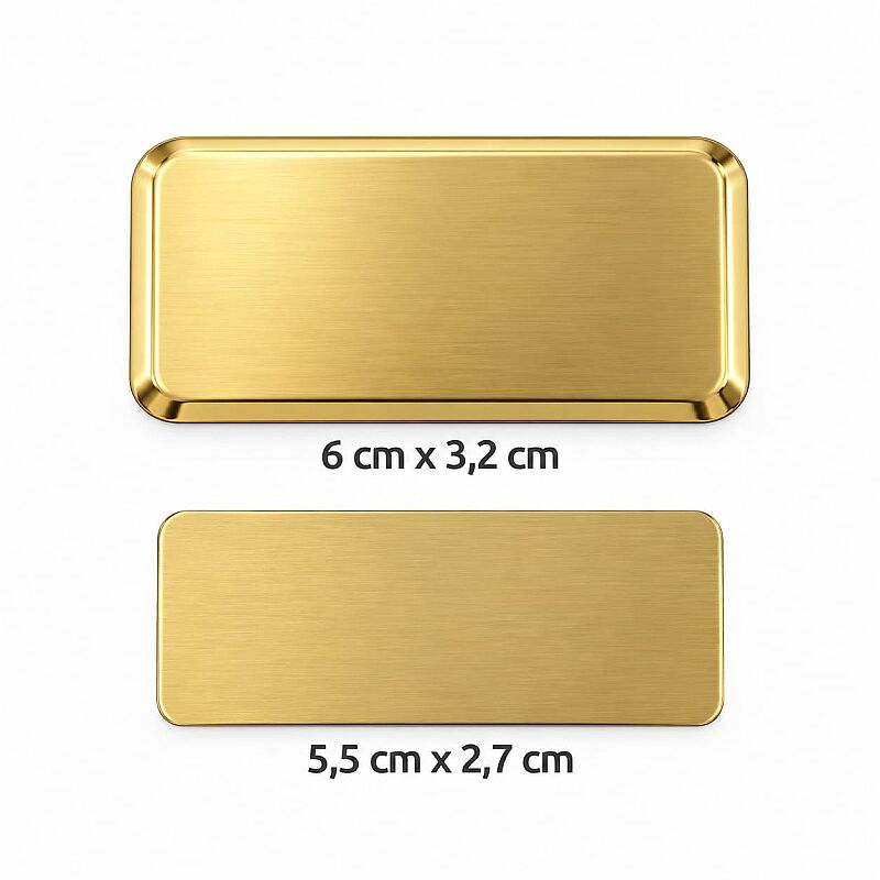 Sublimasyon Yaka İsimliği Metal KC3014 Altın Dikdö - 2