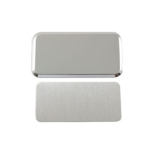 Sublimasyon Yaka İsimlik Metal KC3017 Gümüş Dikdö - (1)