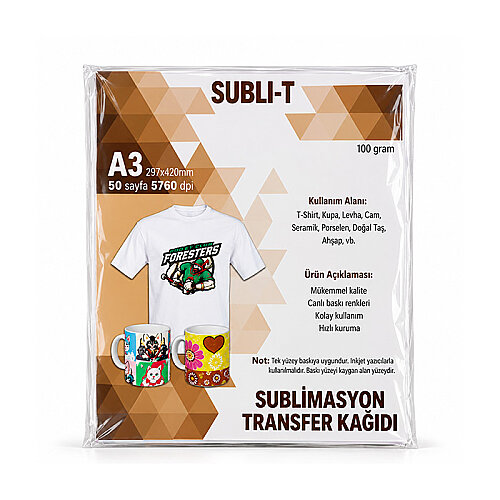 Süblimasyon Yüksek Kaliteli Transfer Kağıtları - (1)