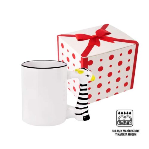 Sublimasyon Zebra Figürlü Kupa Bardak - (1)