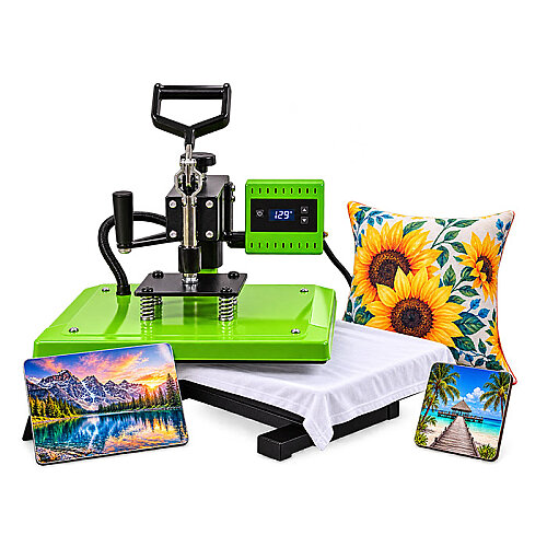 Tişört Baskı Presi 40x50 Swing Away HP3805B Yeşil - Digitronix (1)