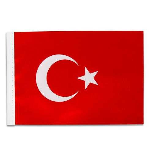 Türk Masa Bayrağı 15x22,5 cm 10 lu Paket - 3