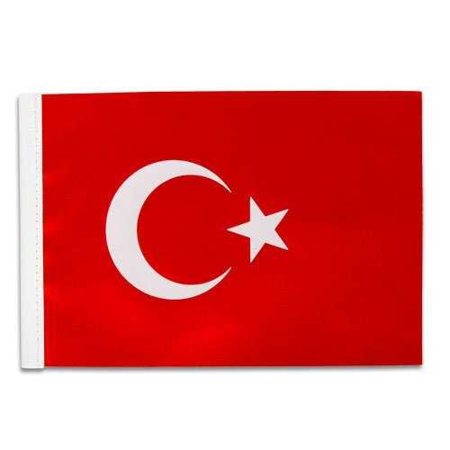 Türk Masa Bayrağı 15x22,5 cm 10 lu Paket - 3
