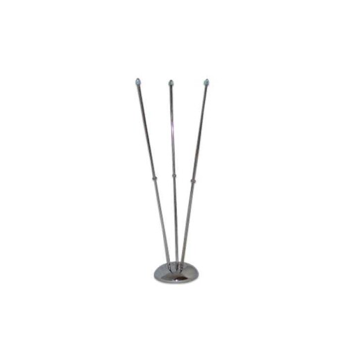 Üçlü Metal Masa Bayrağı Direği - (1)