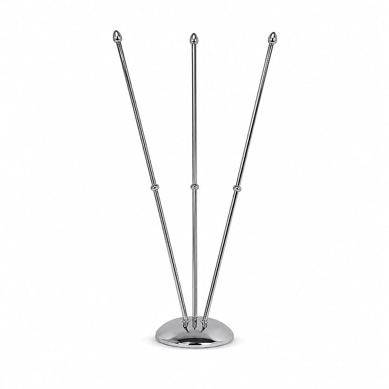 Üçlü Metal Masa Bayrağı Direği - 1