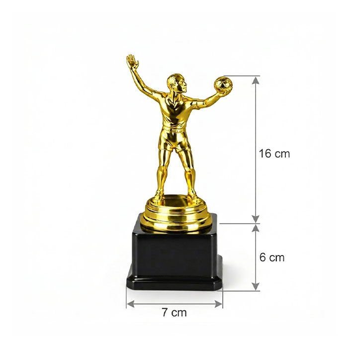 Voleybolcu Ödül Kupası Altın - 140mm - 4