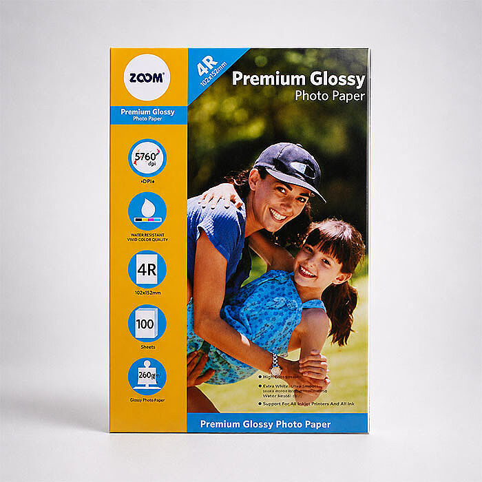 ZOOM 10X15 Parlak Fotoğraf Kağıdı 260gr 100lü - 1