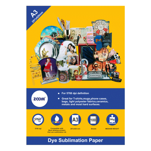 ZOOM A4 Süblimasyon Transfer Kağıdı 90gr - 2
